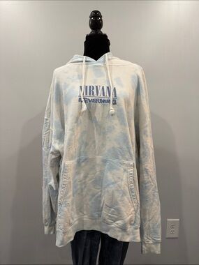 NIRVANA Light Blue Tie-Dye Hoodie